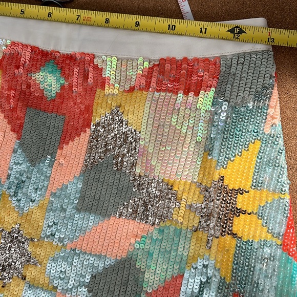 Marciano Colorful Sequin Mini Skirt Guess by Marciano size 2 - Picture 10 of 16
